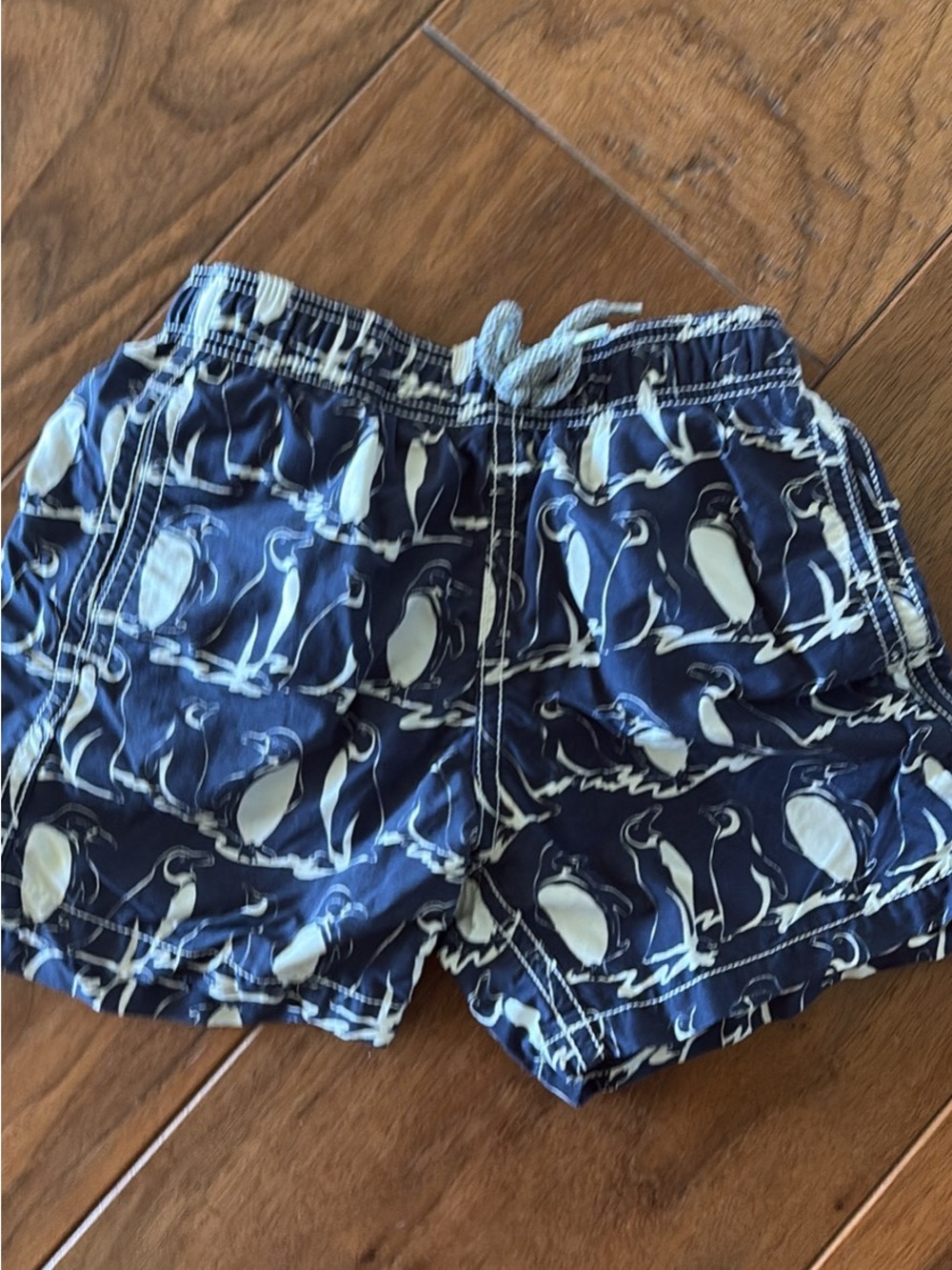 Vilebrequin Navy and White Penguin Swim Shorts